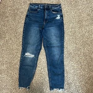 AE stretch, highest rise mom jean. Size 6.